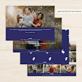 "Six Times the Joy" - Retired Holiday Cards in Navy by Makewells - Back of Card