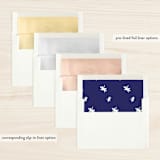 "Six Times the Joy" - Retired Holiday Cards in Navy by Makewells - Slip-In Envelope Liners