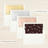 "Botanical Noel" - Retired Holiday Cards in Taupe by Ink Moth Creative - Slip-In Envelope Liners