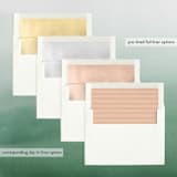 "Adoration" - Retired Holiday Cards in Peach by Jennifer Lew - Slip-In Envelope Liners
