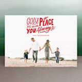 "Peace Always" - Retired Holiday Cards in Crimson by Griffinbell Paper Co. - Front