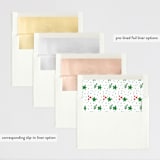 "in script" - Retired Holiday Cards in Candy Apple by Anna Elder - Slip-In Envelope Liners