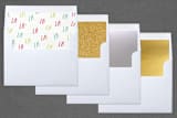 "Falala" - Retired Holiday Cards in Brights by Itsy Belle Studio - Slip-In Envelope Liners