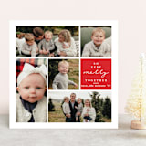 "So Very Merry Together" - Retired Holiday Cards in Cranberry by Kanika Mathur - Front