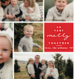 "So Very Merry Together" - Retired Holiday Cards in Cranberry by Kanika Mathur - Close-Up