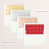 "Snowy Hallelujah" - Retired Holiday Cards in Snow by Makewells - Slip-In Envelope Liners
