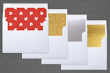 "His Light" - Retired Holiday Cards in Icing by Design Lotus - Slip-In Envelope Liners