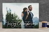 "Blessed Tidings Script" - Retired Holiday Cards in Cream by Kristen Smith - Front