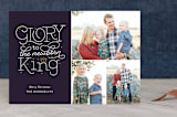 "Glory to the King" - Retired Holiday Cards in Midnight by Sarah Brown - Front