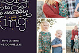 "Glory to the King" - Retired Holiday Cards in Midnight by Sarah Brown - Close-Up