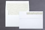 "Watercolor Adoration" - Retired Holiday Cards in Moss by Grace Kreinbrink - Liner and Label