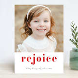 "Rejoicing Serif" - Retired Holiday Cards in Cherry Cobber by Kate Ross - Front
