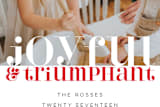 "Bright Triumphant" - Retired Holiday Cards in Rouge by Kate Ross - Close-Up