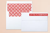 "Bright Triumphant" - Retired Holiday Cards in Rouge by Kate Ross - Liner and Label