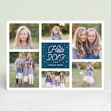 "God is Good Grid" - Retired Holiday Cards in Deep Blue by Shari Margolin - Front