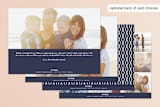 "Praise Him" - Retired Holiday Cards in Indigo by Olivia Raufman - Back of Card