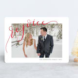 "Rejoicing" - Retired Holiday Cards in Berry by Erin Niehenke - Front