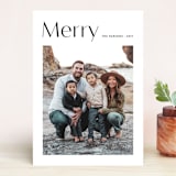 "Minimalist Chic" - Retired Holiday Cards in Onyx by Shari Margolin - Front