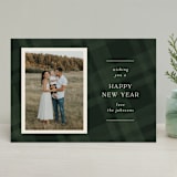 "Plaid Tidings" - Retired Holiday Cards in Balsam by Joanna Griffin - Front