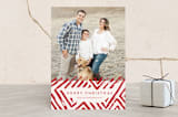 "Brushstroke Frame" - Retired Holiday Cards in Berry by Katharine Watson - Front