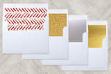 "Brushstroke Frame" - Retired Holiday Cards in Berry by Katharine Watson - Slip-In Envelope Liners