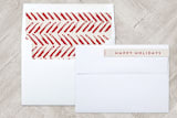 "Brushstroke Frame" - Retired Holiday Cards in Berry by Katharine Watson - Liner and Label