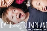 "Joyful and Triumphant" - Retired Holiday Cards in White by Ellis - Close-Up