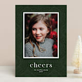 "Boho Circles" - Retired Holiday Cards in Evergreen by Ella Weaver - Front