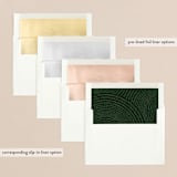 "Boho Circles" - Retired Holiday Cards in Evergreen by Ella Weaver - Slip-In Envelope Liners