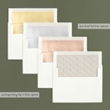 "Soft Arabesque" - Retired Holiday Cards in Cherry by Lorent and Leif - Slip-In Envelope Liners
