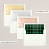 "fond memories" - Retired Holiday Cards in Snow by Design Lotus - Slip-In Envelope Liners