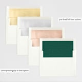 "Snowy Pointed Pines" - Retired Holiday Cards in Evergreen by Gina Grittner - Slip-In Envelope Liners