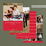 "simple border" - Retired Holiday Cards in Ruby by Ellis - Back of Card
