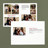 "simple border" - Retired Holiday Cards in Ruby by Ellis - Interior Options