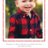 "simple border" - Retired Holiday Cards in Ruby by Ellis - Close-Up