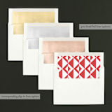 "Tome" - Retired Holiday Cards in Berry by Carly Reed Walker - Slip-In Envelope Liners
