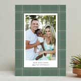 "Tartan" - Retired Holiday Cards in Agave by Ann Gardner - Front