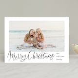 "Minimal Lettered Christmas" - Retired Holiday Cards in Onyx by Alicia Schultz - Front