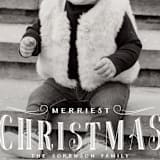 "Christmas" - Retired Holiday Cards in Snowcap by GeekInk Design - Close-Up