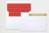 "Merry Little Branches" - Retired Holiday Cards in Golden Rod by Little Print Design - Liner and Label