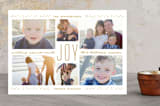 "Joyful Center" - Retired Holiday Cards in Mustard by Leah Bisch - Front