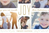 "Joyful Center" - Retired Holiday Cards in Mustard by Leah Bisch - Close-Up
