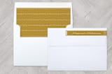 "Joyful Center" - Retired Holiday Cards in Mustard by Leah Bisch - Liner and Label