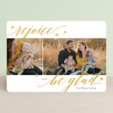 "Rejoice and Be Glad" - Retired Holiday Cards in Snow by Laura Hankins - Front