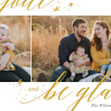 "Rejoice and Be Glad" - Retired Holiday Cards in Snow by Laura Hankins - Close-Up