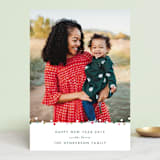 "Dancing Dots" - Retired Holiday Cards in Pine by Lauren Chism - Front