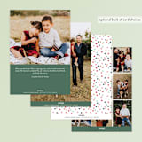 "Dancing Dots" - Retired Holiday Cards in Pine by Lauren Chism - Back of Card