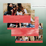 "Festive Botanical Frame" - Retired Holiday Cards in Poinsettia by Hooray Creative - Back of Card