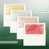 "Festive Botanical Frame" - Retired Holiday Cards in Poinsettia by Hooray Creative - Slip-In Envelope Liners