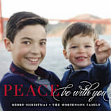 "Graceful Peace" - Retired Holiday Cards in Cardinal by Jessica Williams - Close-Up